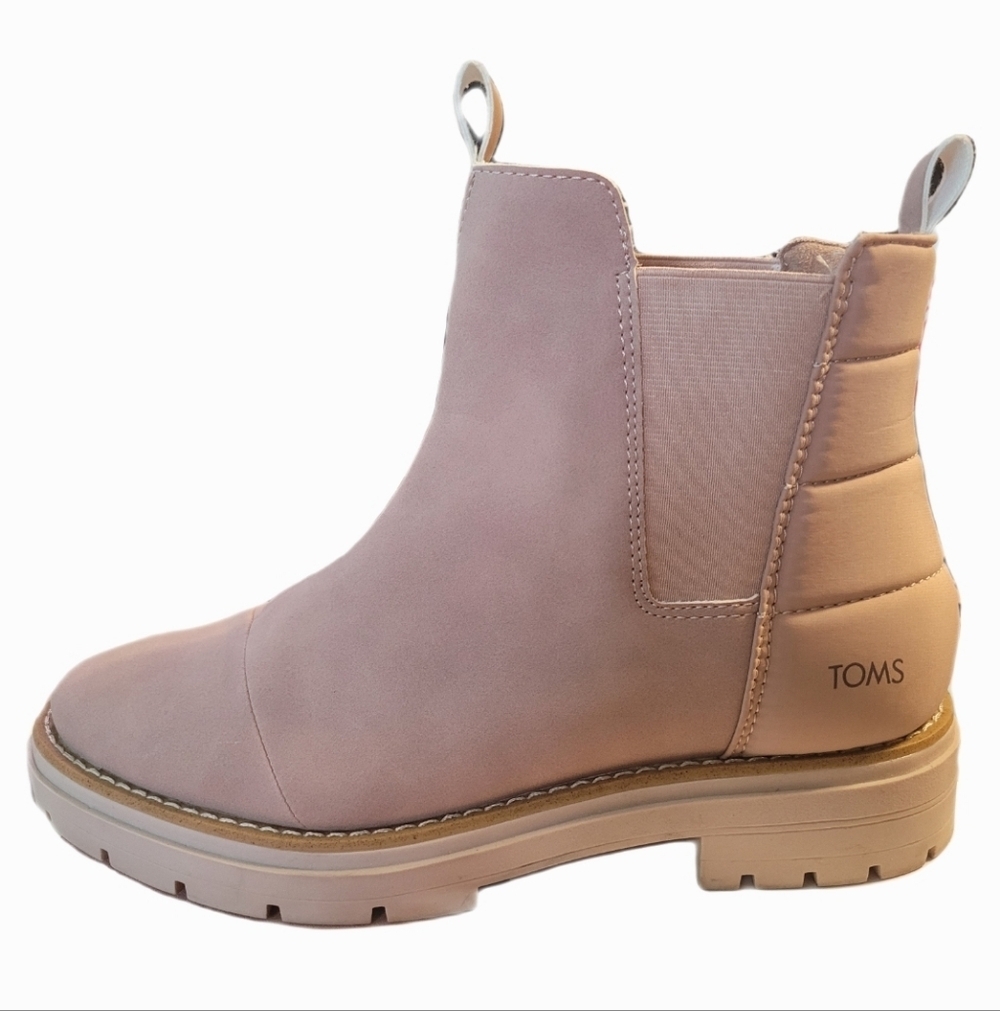 TOMS Women's Skylar Chelsea Blush Pink Ankle Boots Sz 9.5